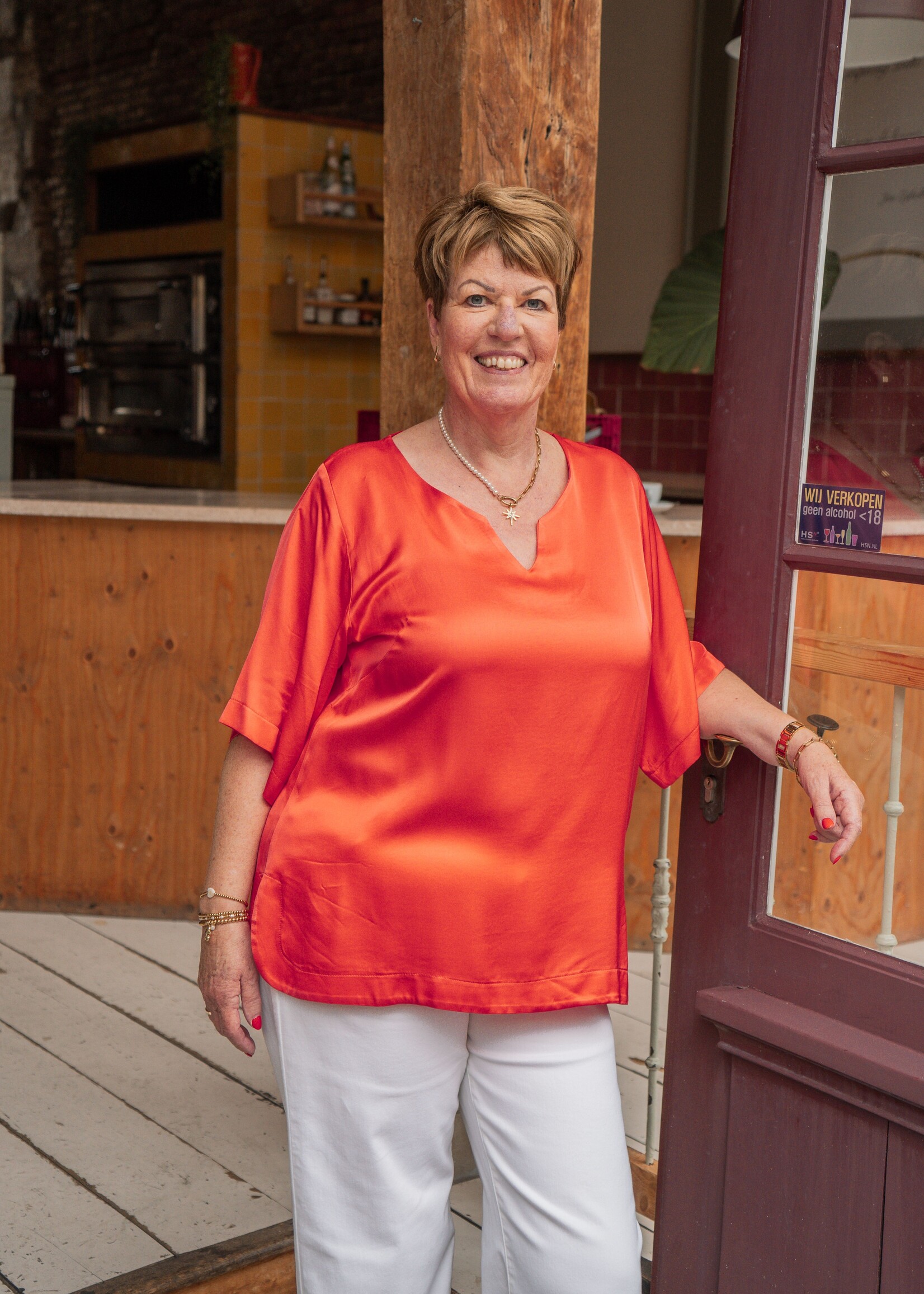 Ophilia Rowan Satin Plain Coral