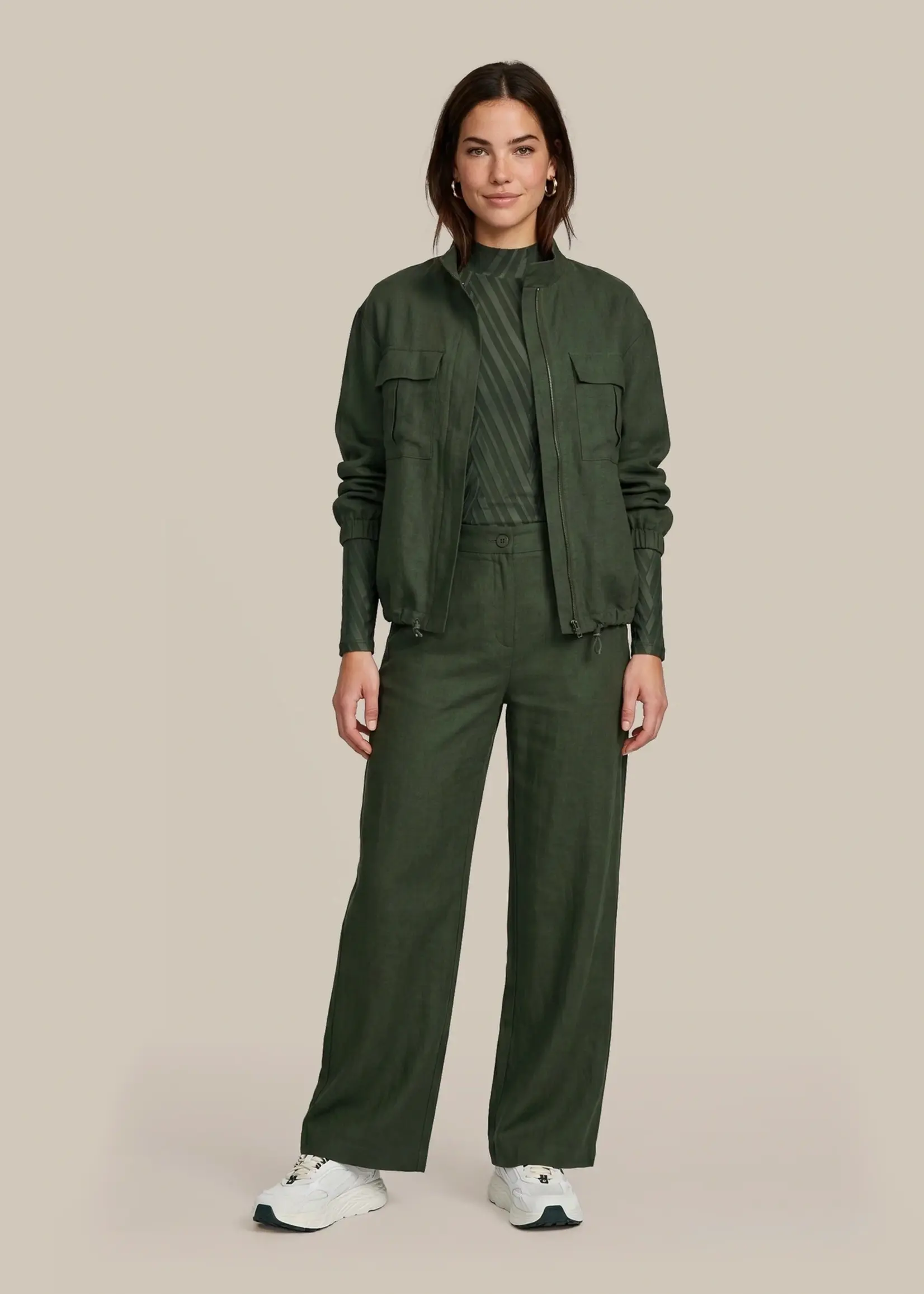 C&S The Label Pernilla Pants Dark Olive