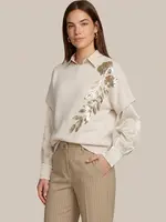C&S The Label Victoria Knit Pullover Sand