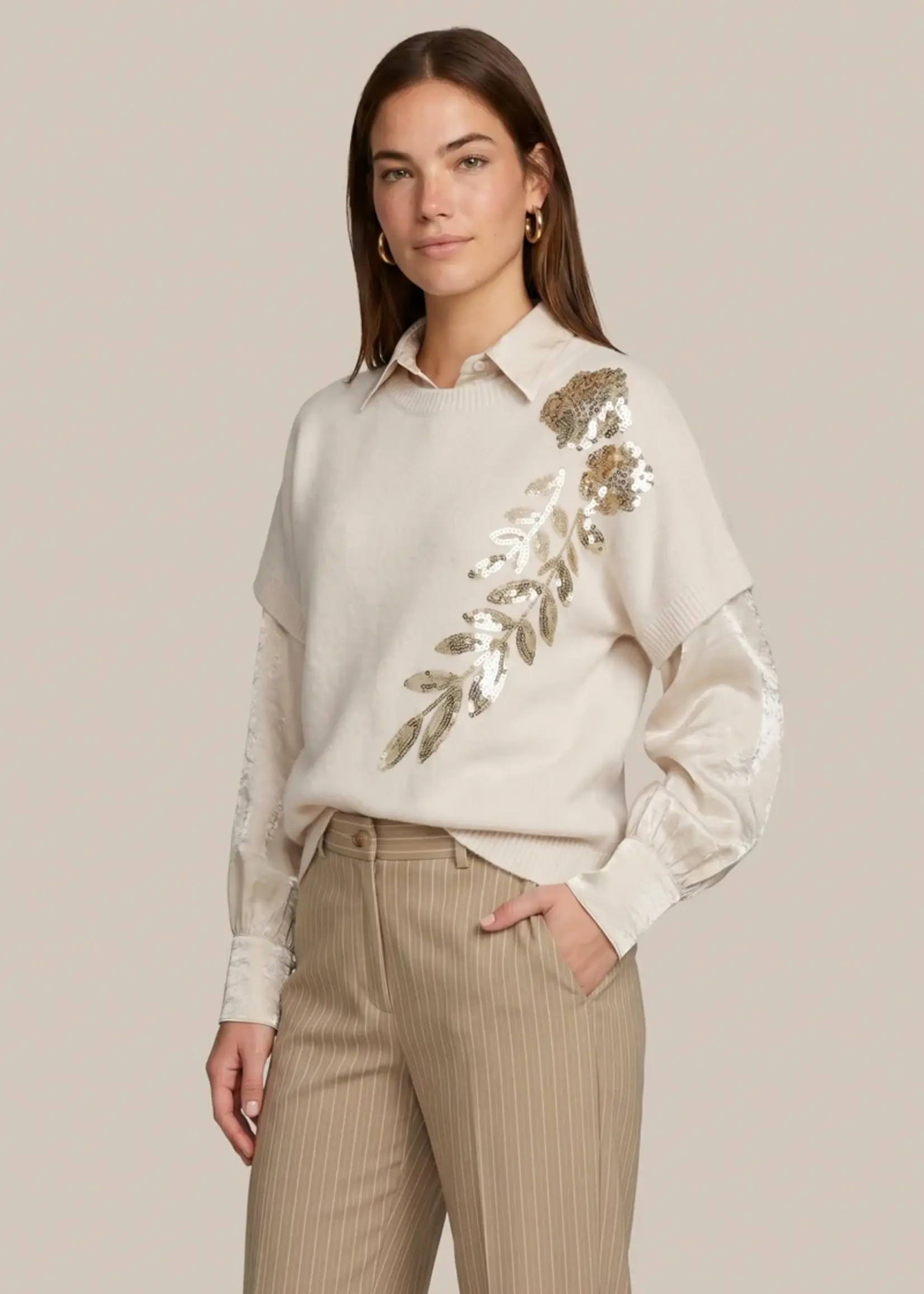 C&S The Label Victoria Knit Pullover Sand