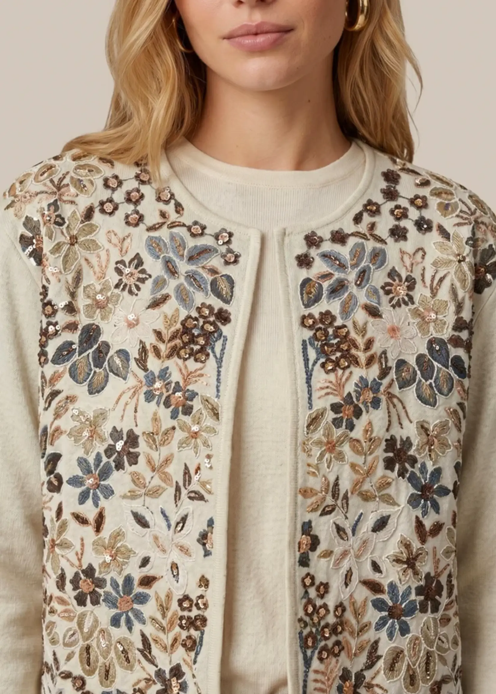 C&S The Label Joy Jacket Sand/Color Mix