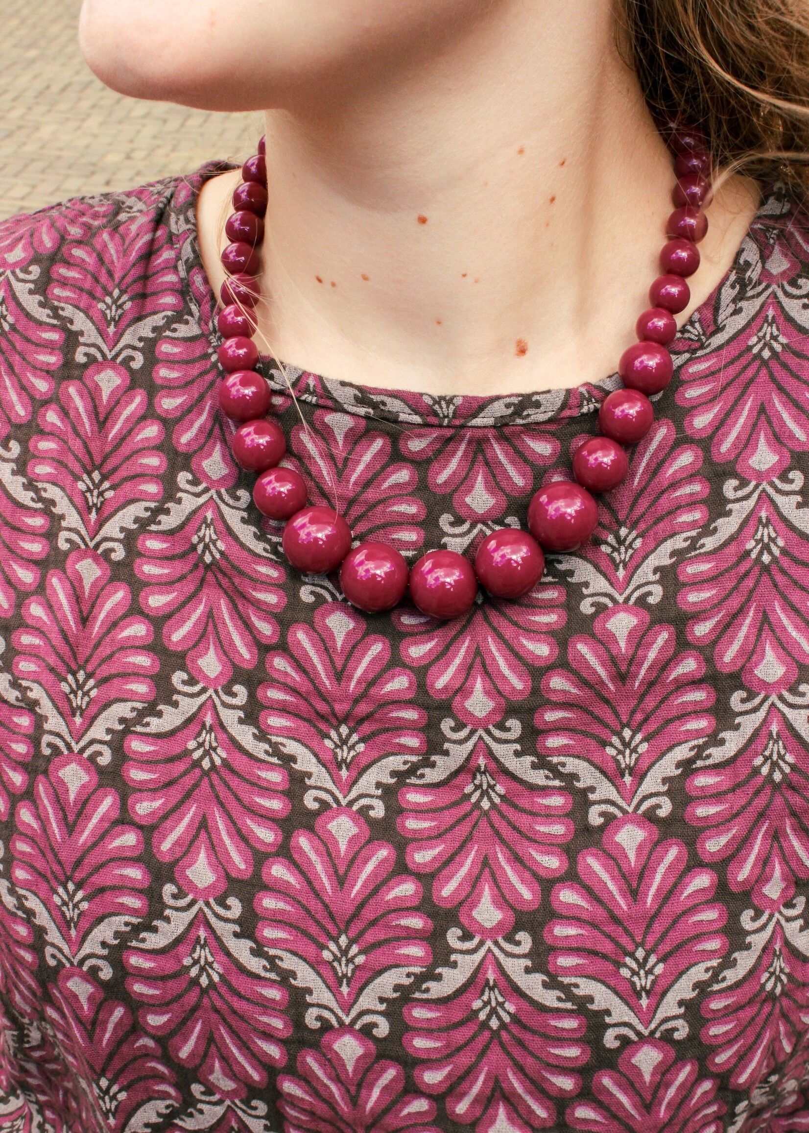 Flowie set Magenta/Grey One Size