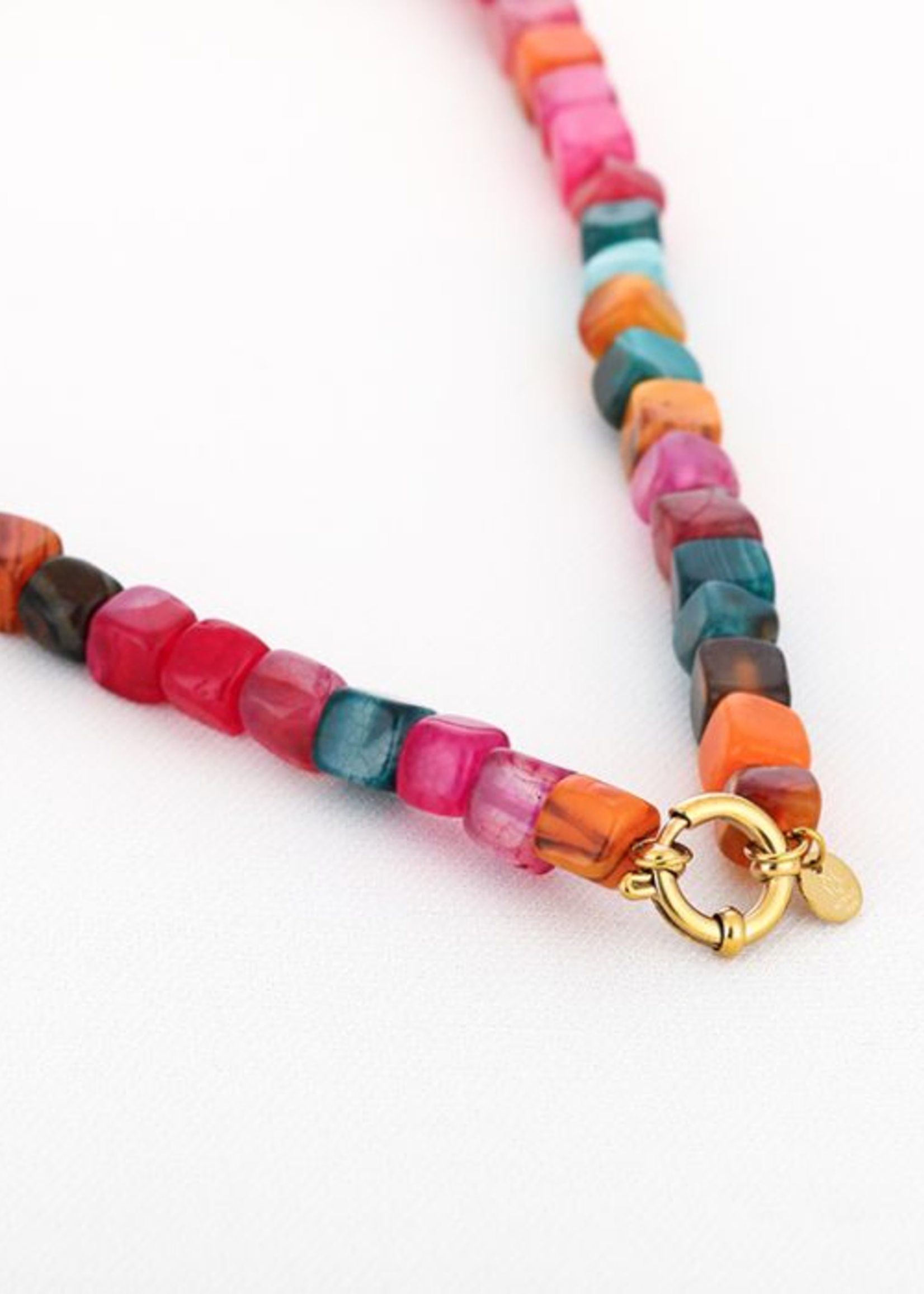 Statement ketting Pink Mix