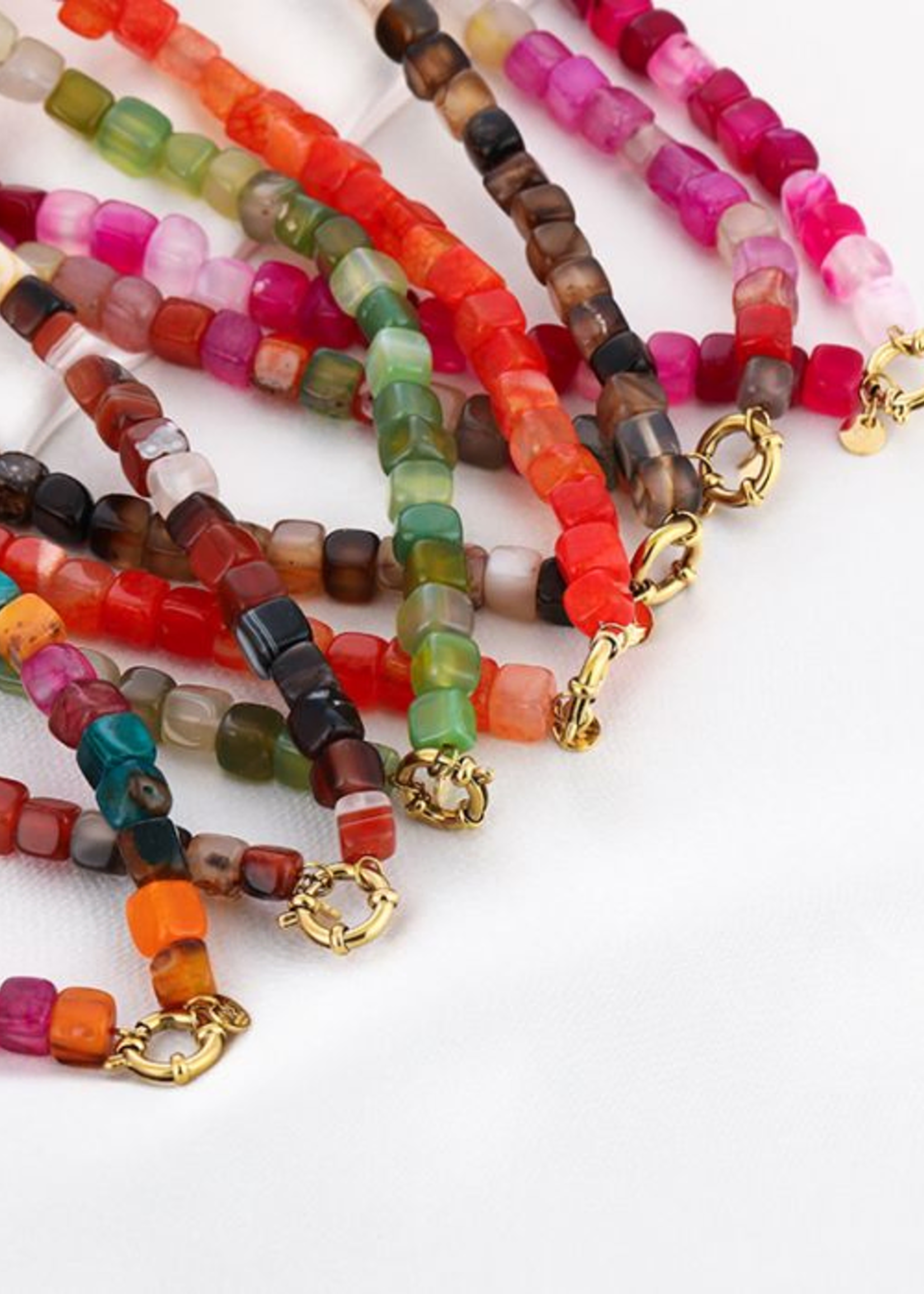Statement ketting Pink Mix