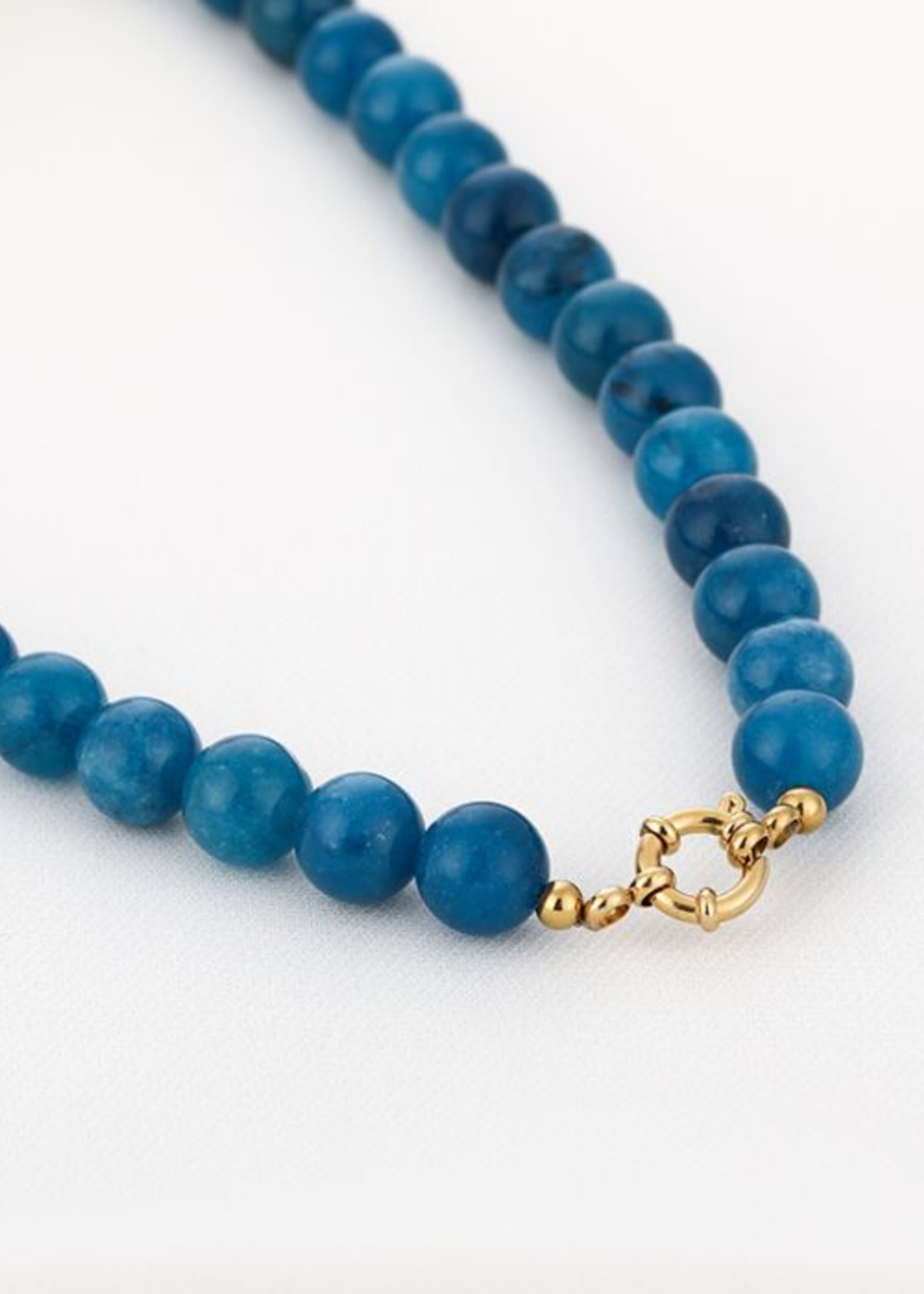 Statement Ketting Cobalt met siersluiting