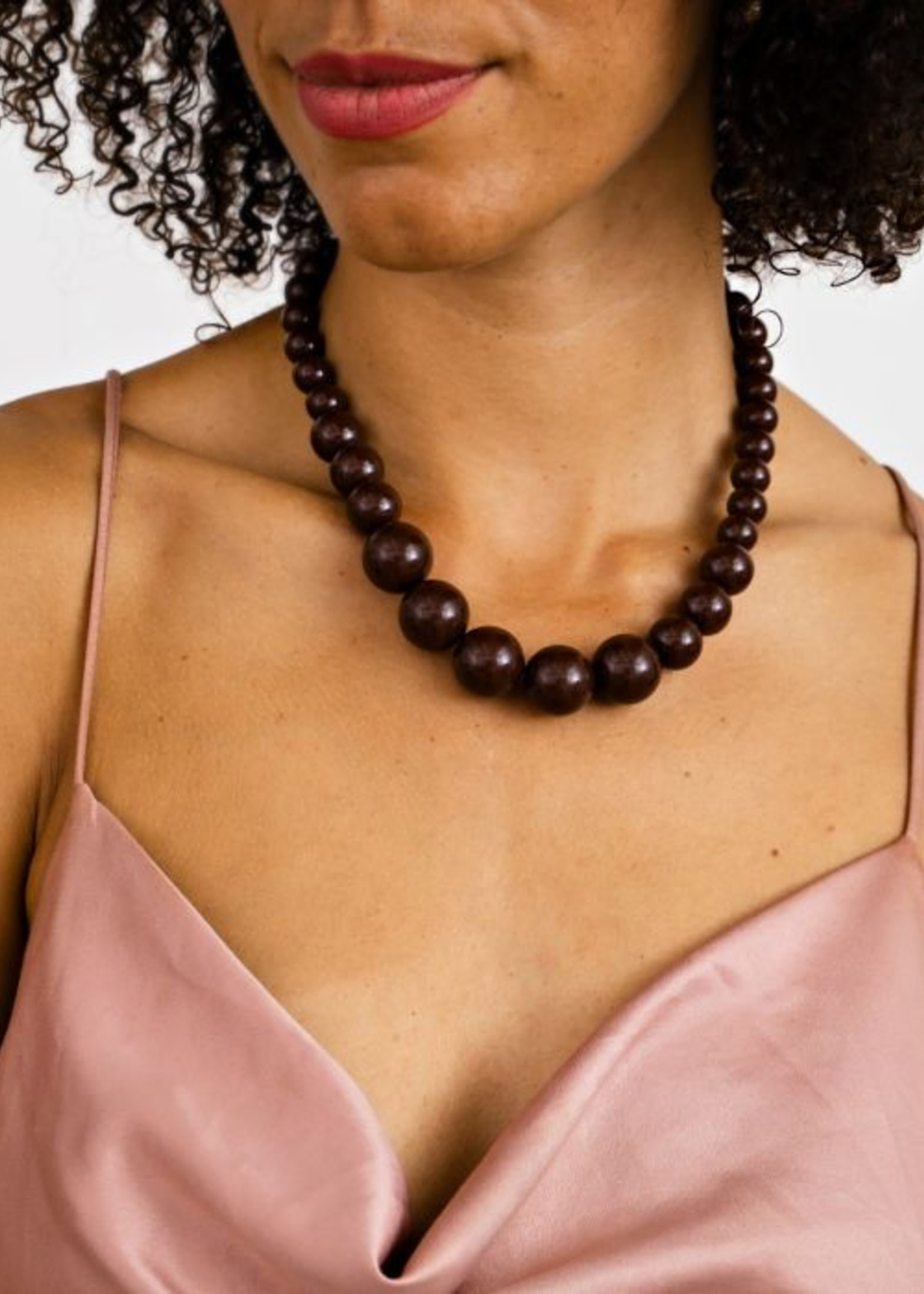 Statement ketting brown