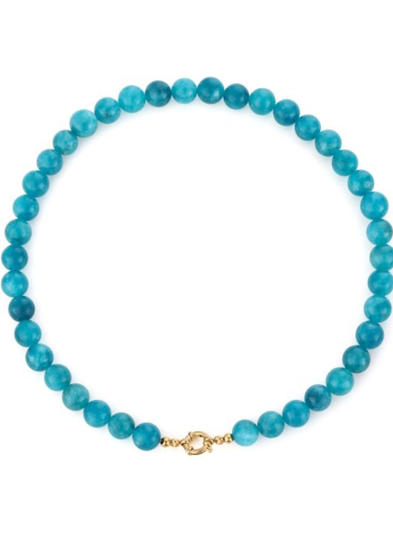 Statement ketting azuurblauw