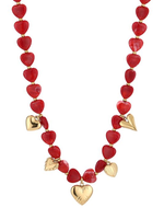 Statement ketting heart red
