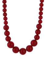 Statement ketting bordeaux
