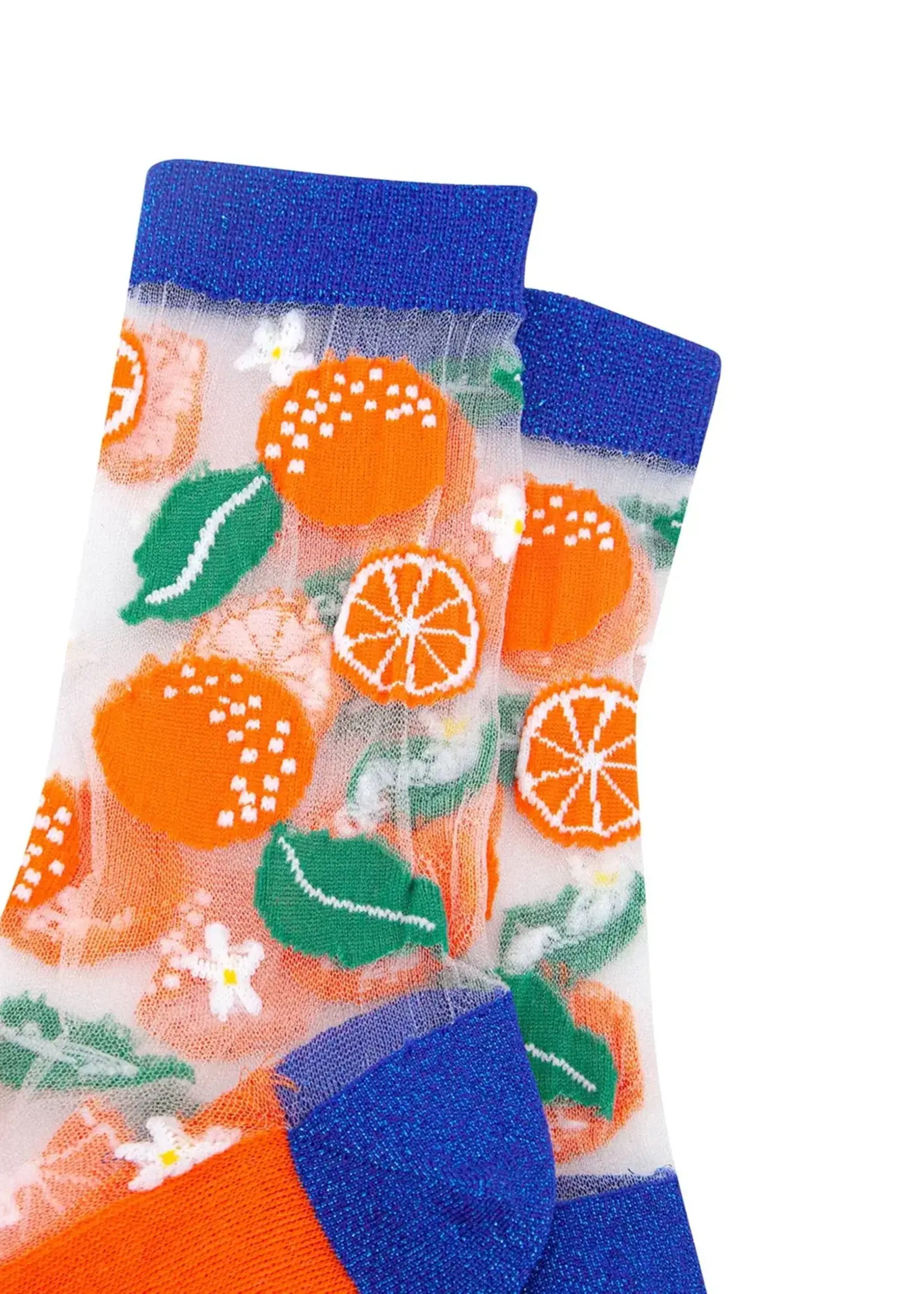 Sock Talk Love Hearts glitter sokken van gekamd katoen in lichtroze