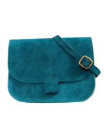 Tas Flora Suede Petrol