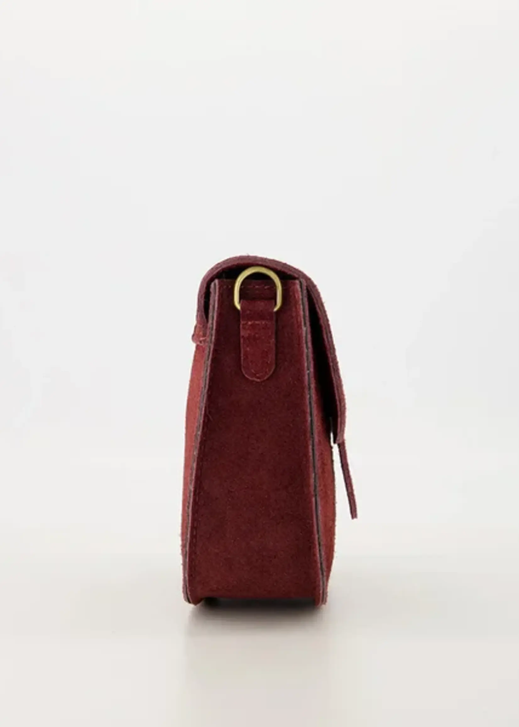 Maan suede bags Bordeaux 62