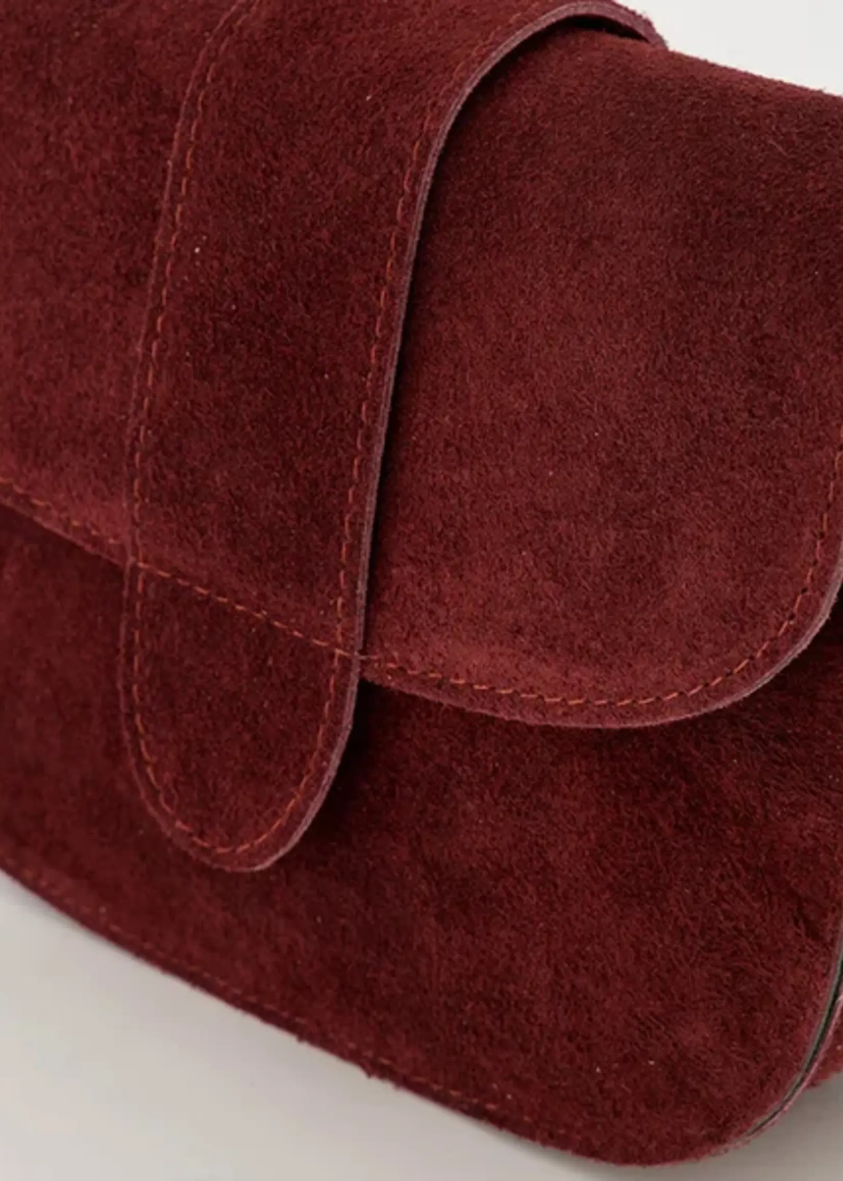 Maan suede bags Bordeaux 62