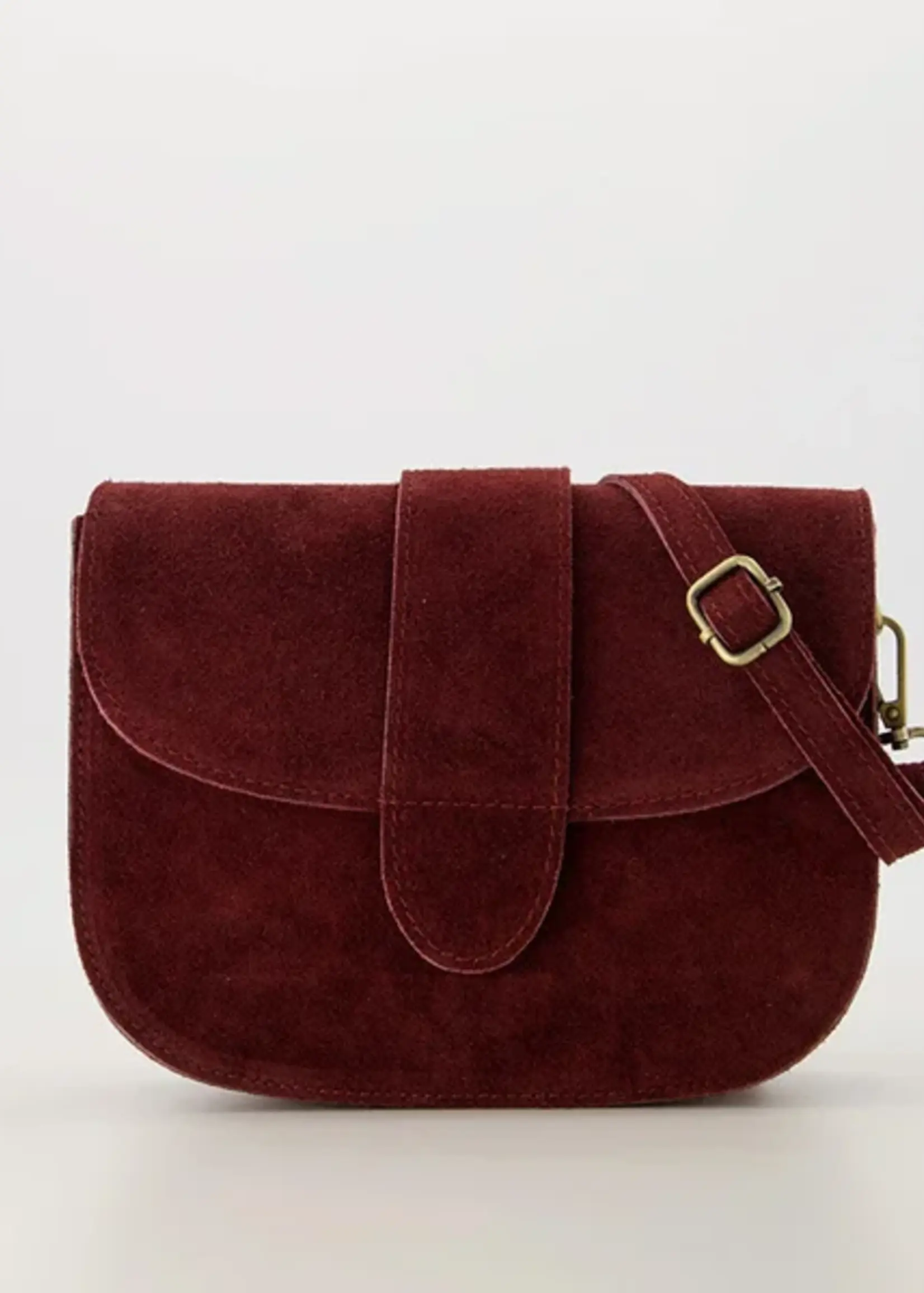 Maan suede bags Bordeaux 62