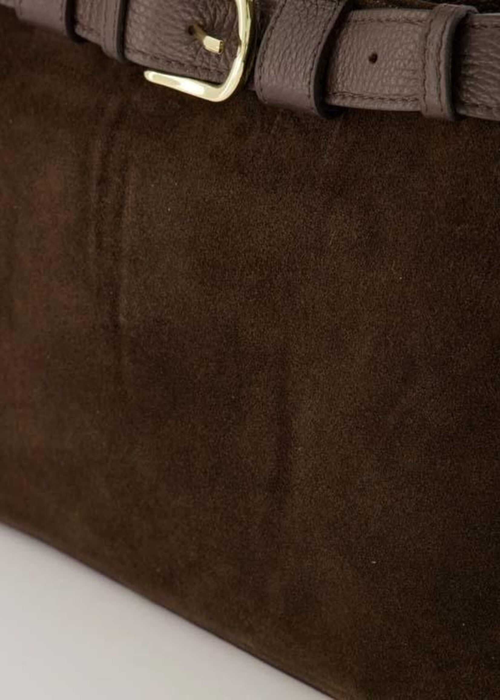 Tas Bentley Suede Classic Grain Dark Brown