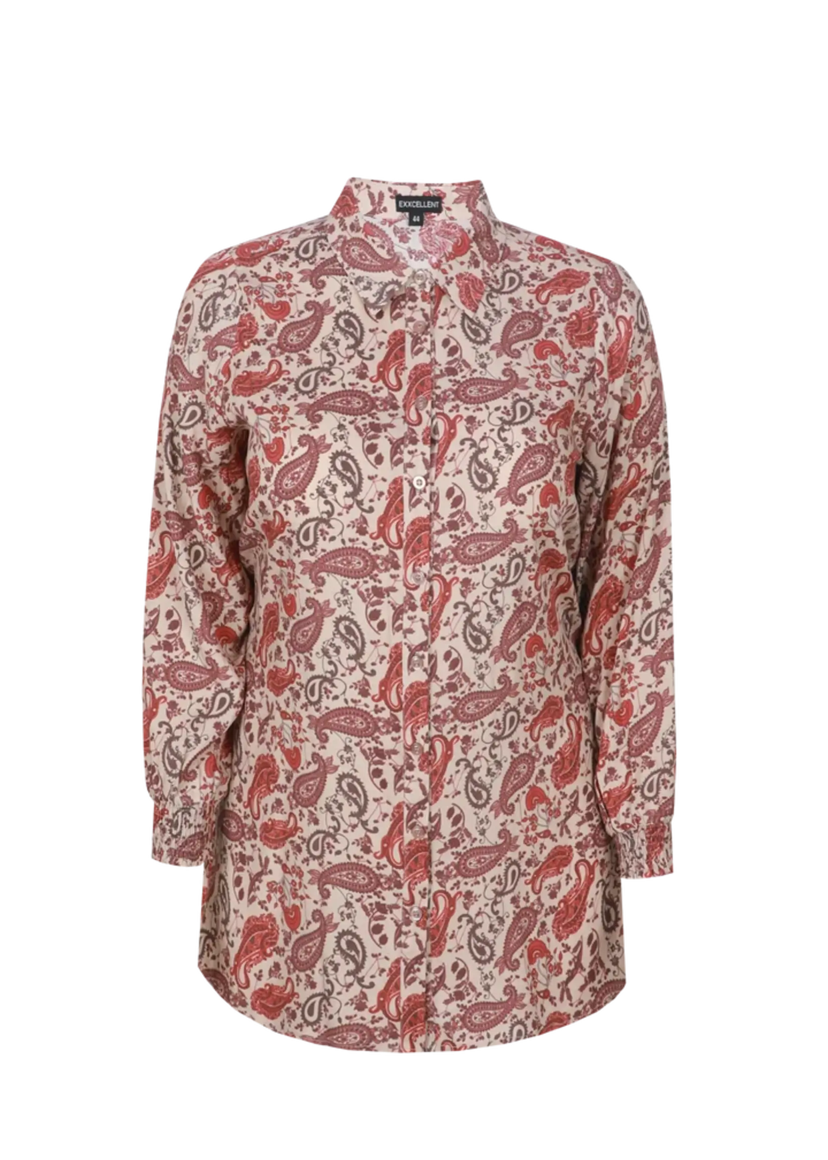 Exxcellent Dorian Tunic Light Camel/Burnt Henna