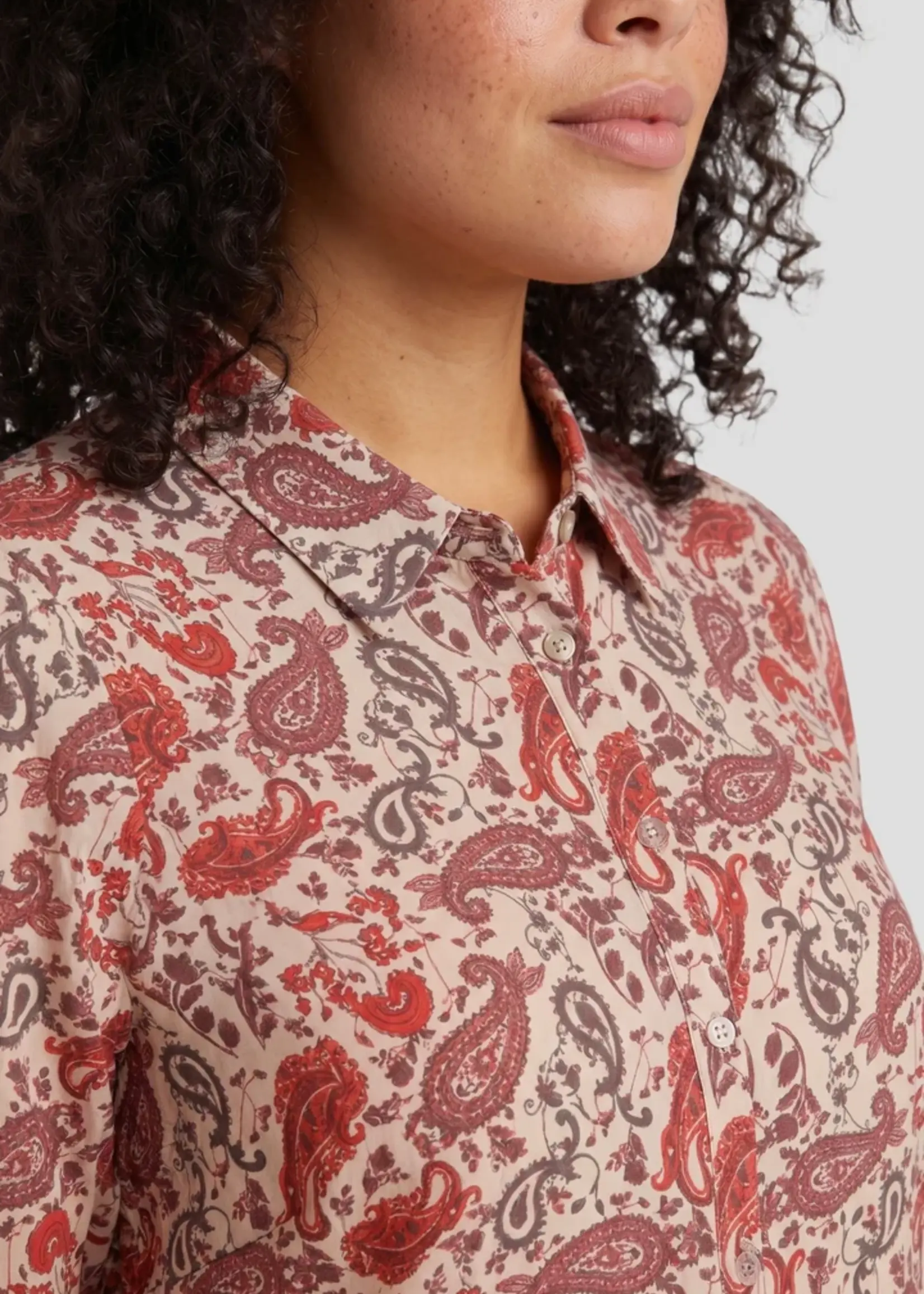 Exxcellent Dorian Tunic Light Camel/Burnt Henna