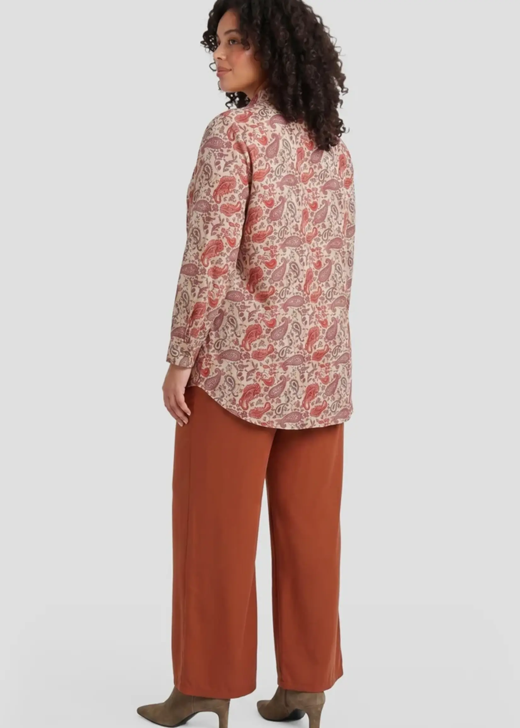 Exxcellent Dorian Tunic Light Camel/Burnt Henna