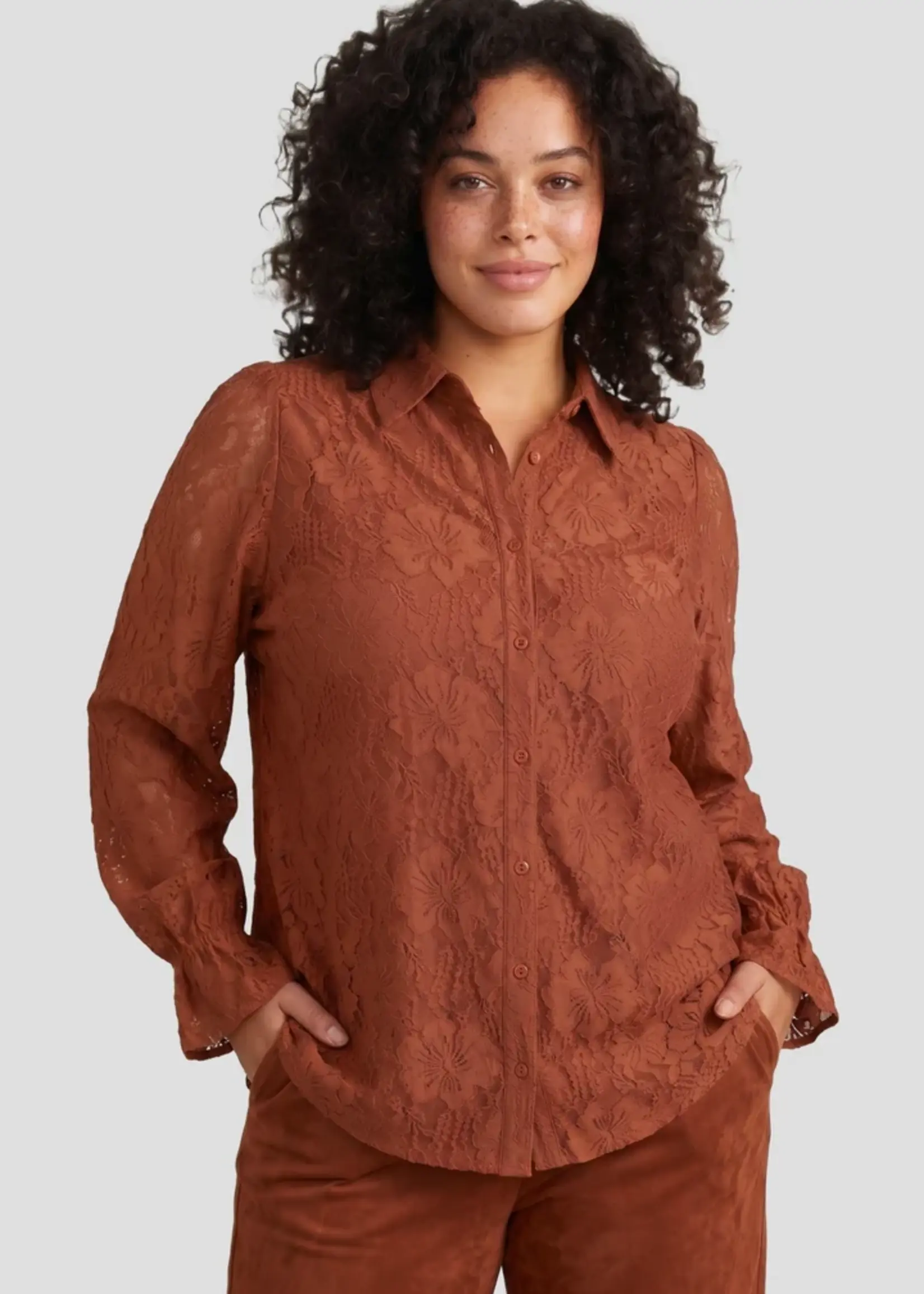 Exxcellent Valencia Blouse Burnt Henna