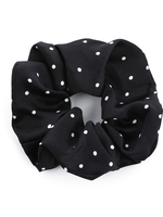 Scrunchy black/white dots