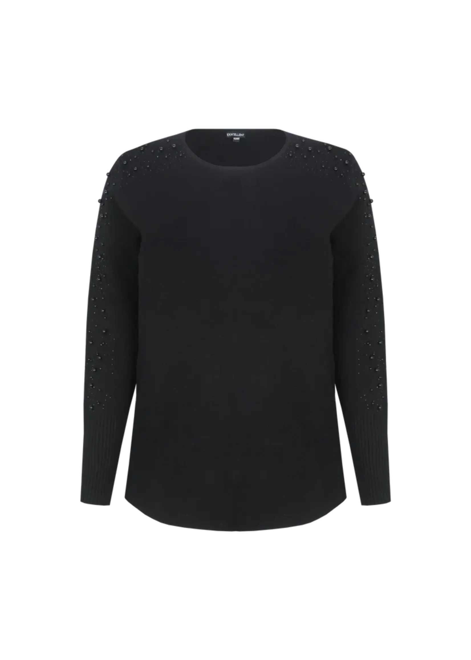 Exxcellent Kendra Knit Pullover Black