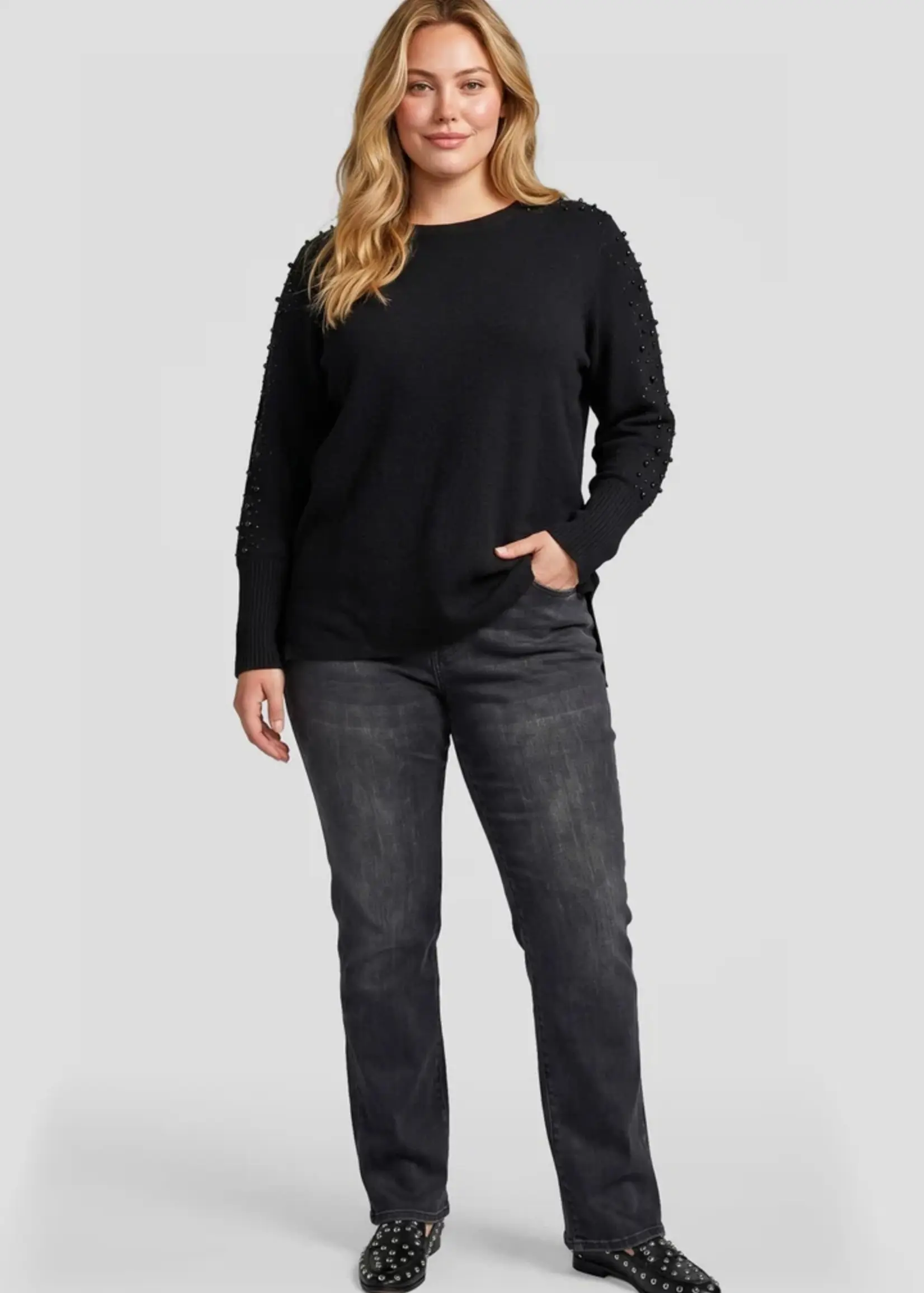 Exxcellent Kendra Knit Pullover Black