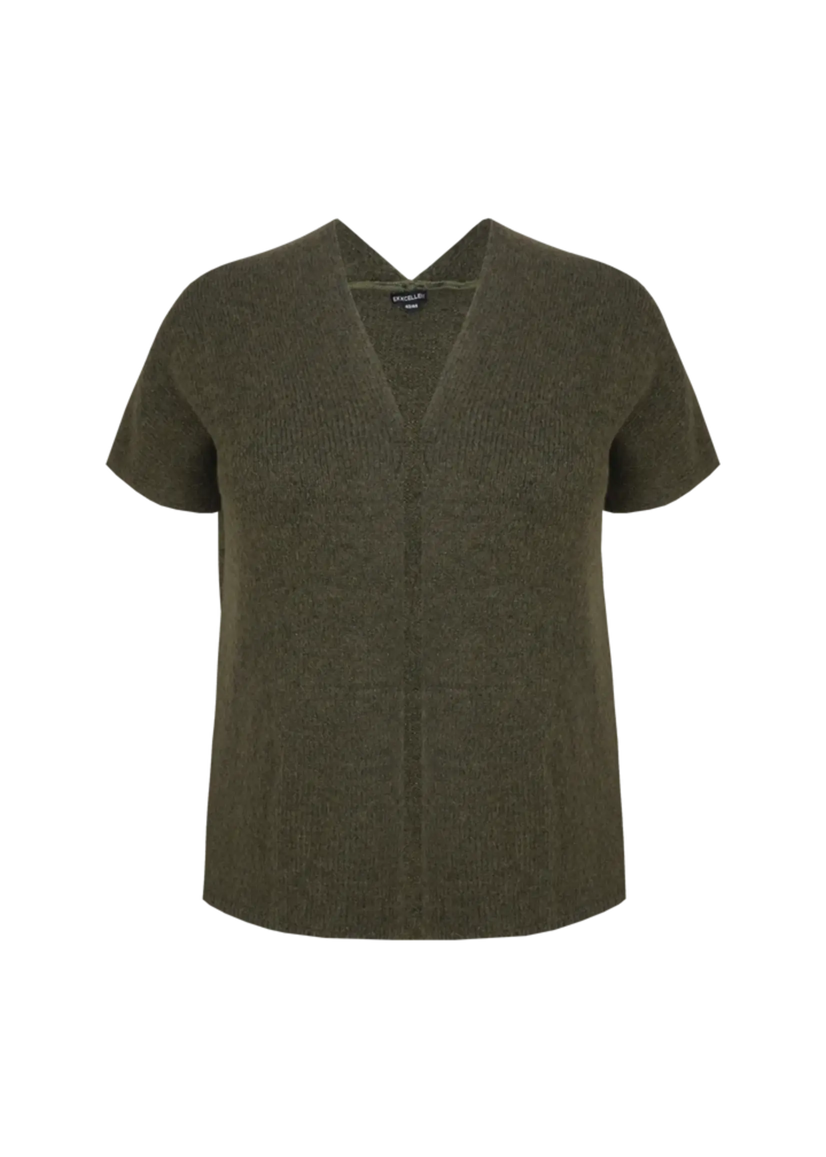 Exxcellent Myra Knit Cardigan Dark Olive