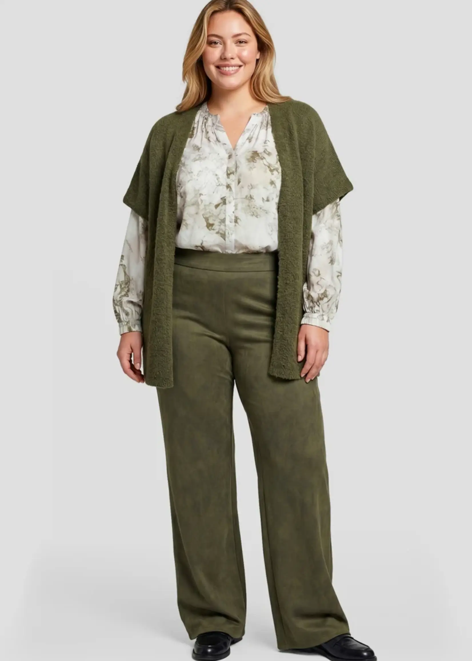 Exxcellent Myra Knit Cardigan Dark Olive