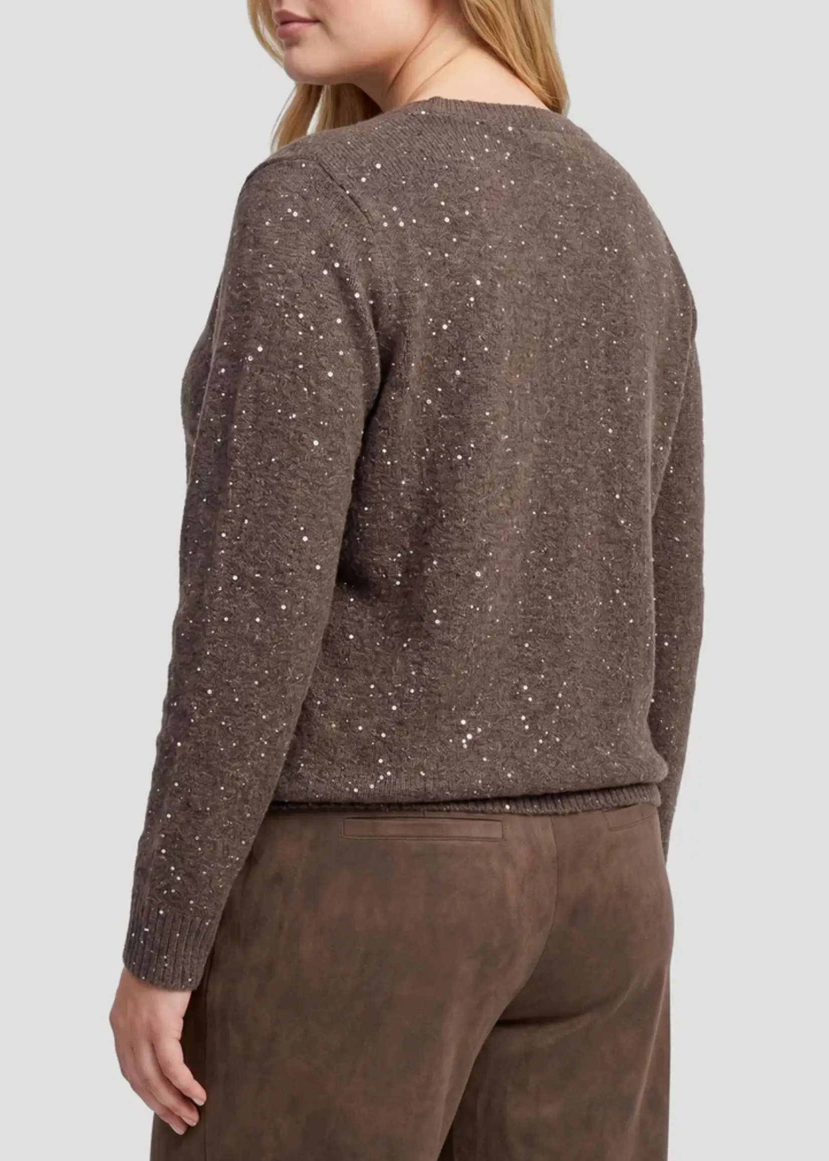 Exxcellent Mirabella Knit Pullover Dark Earth