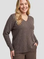 Exxcellent Mirabella Knit Pullover Dark Earth