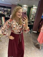 Blouse Floral Rouge