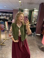 Teddy Gilet Khaki