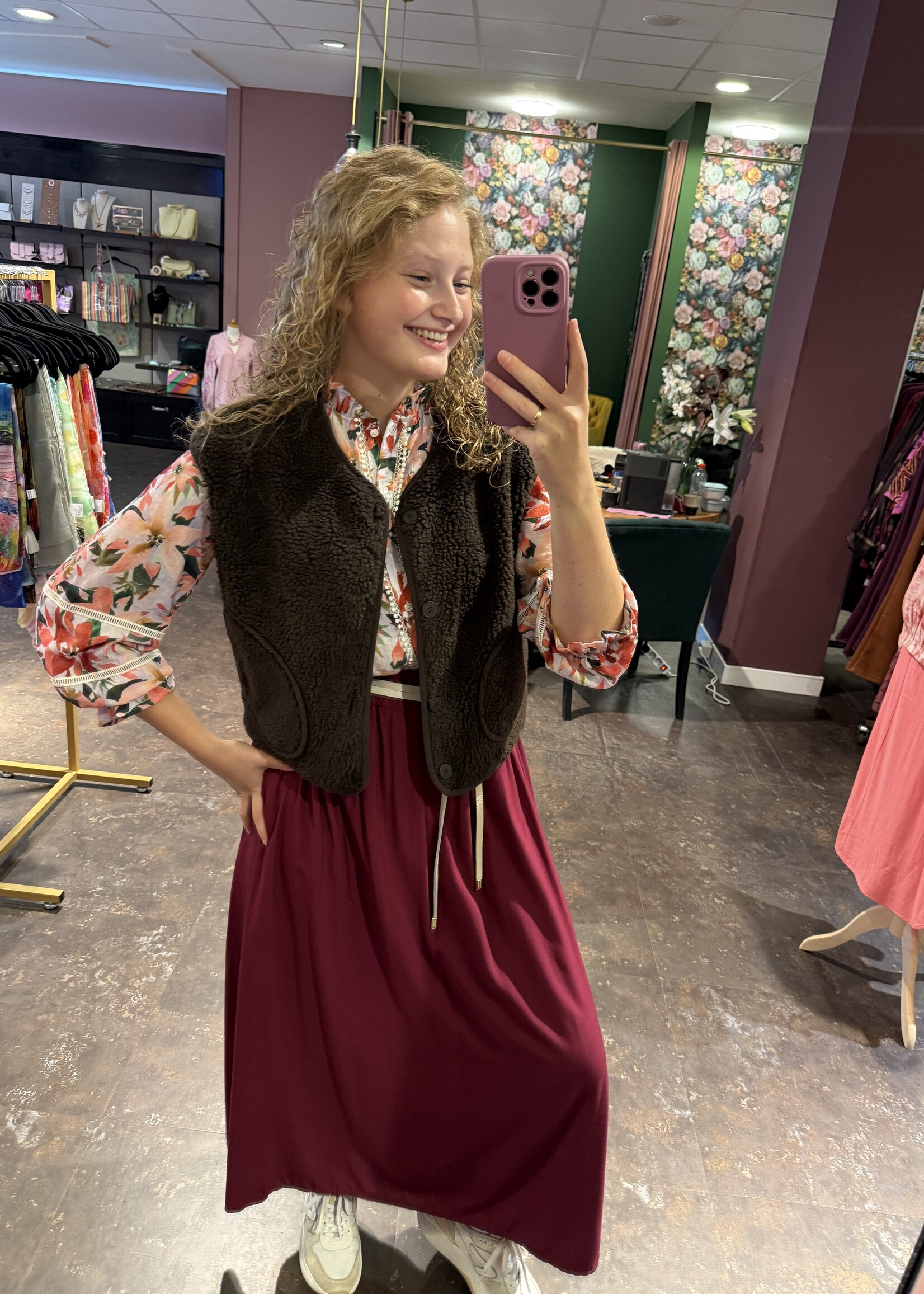 Teddy Gilet Choco