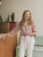 Knoopriem Roze (350cm)