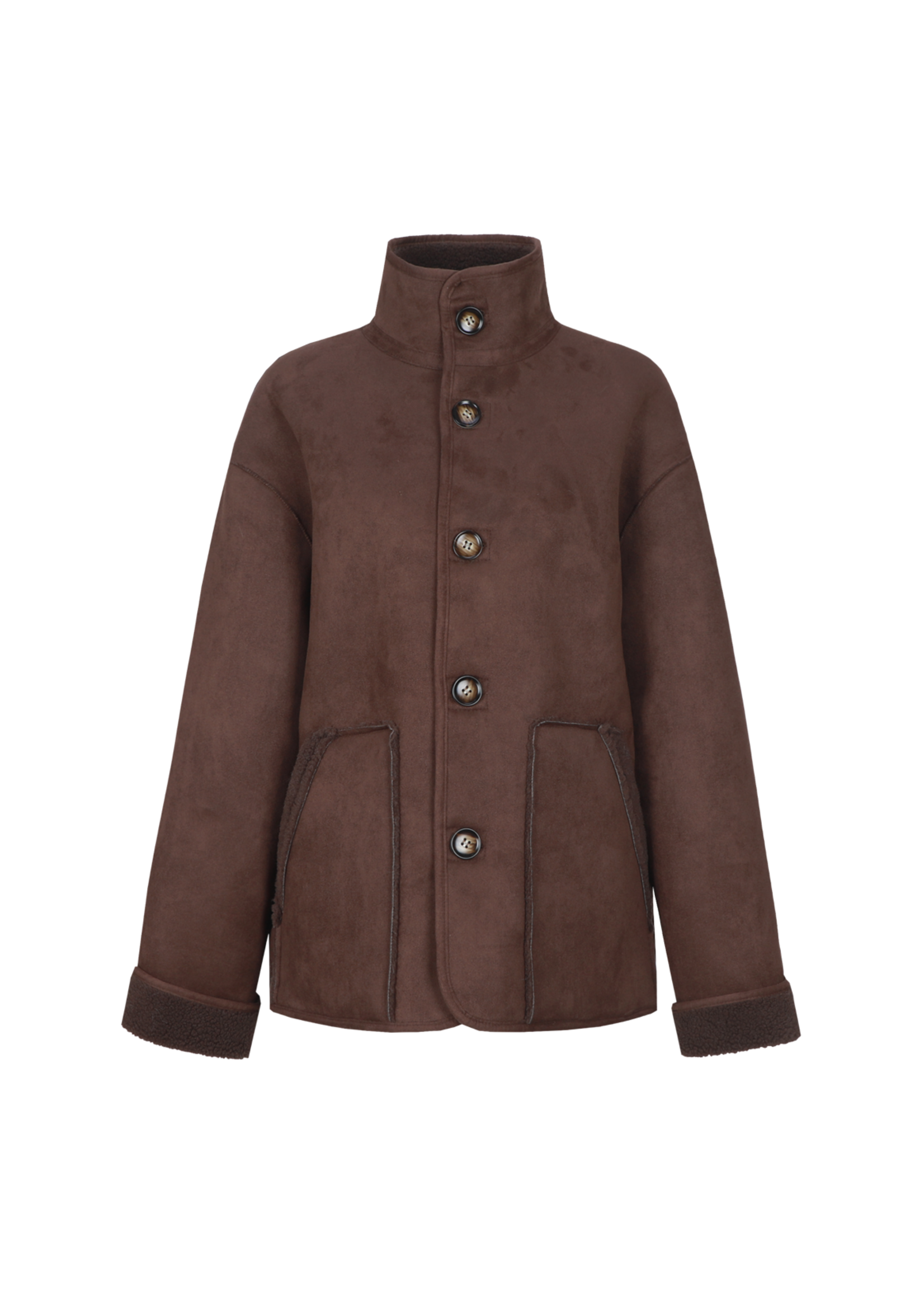 C&S The Label Omara Coat Mocha Brown