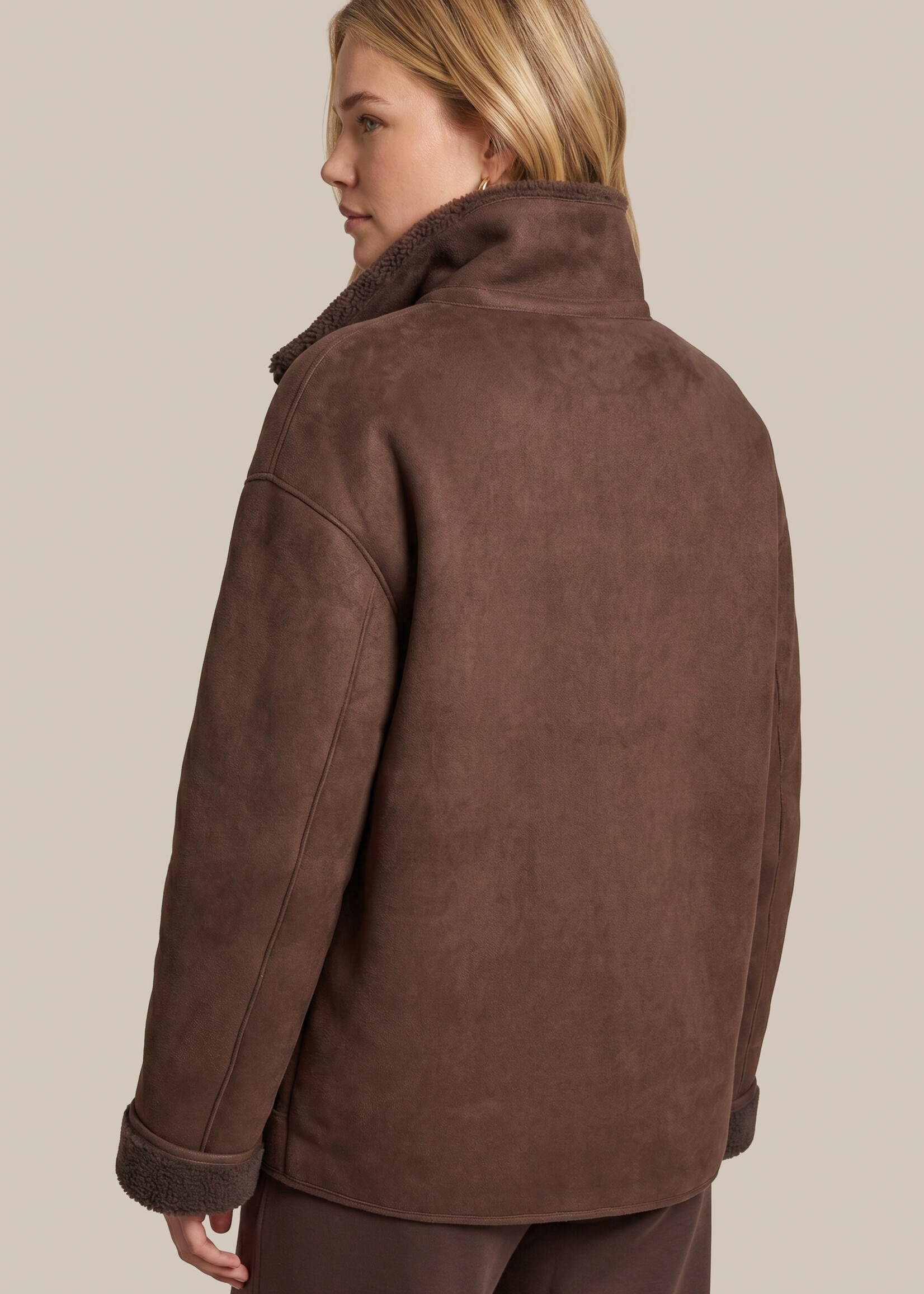 C&S The Label Omara Coat Mocha Brown
