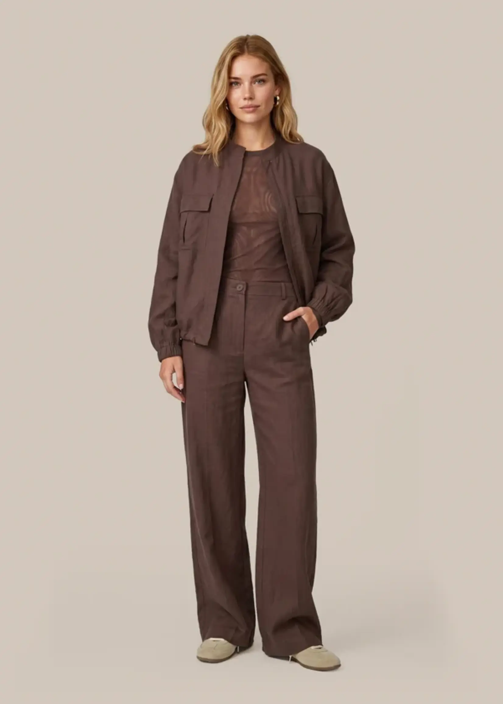 C&S The Label Pila Pants Mocha Brown