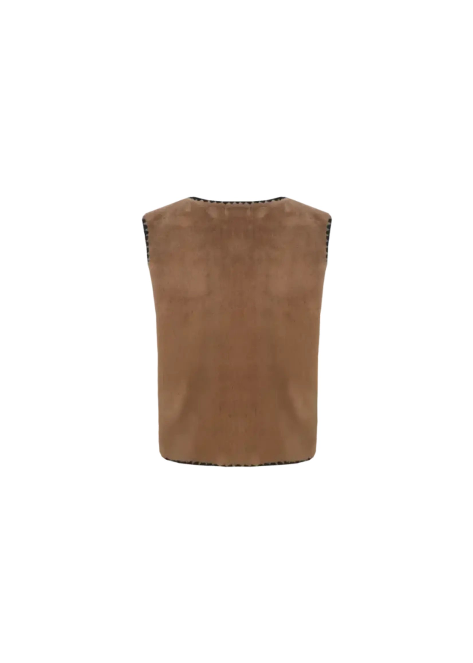 C&S The Label Glenn Gilet Light Camel.Black