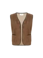 C&S The Label Glenn Gilet Light Camel.Black