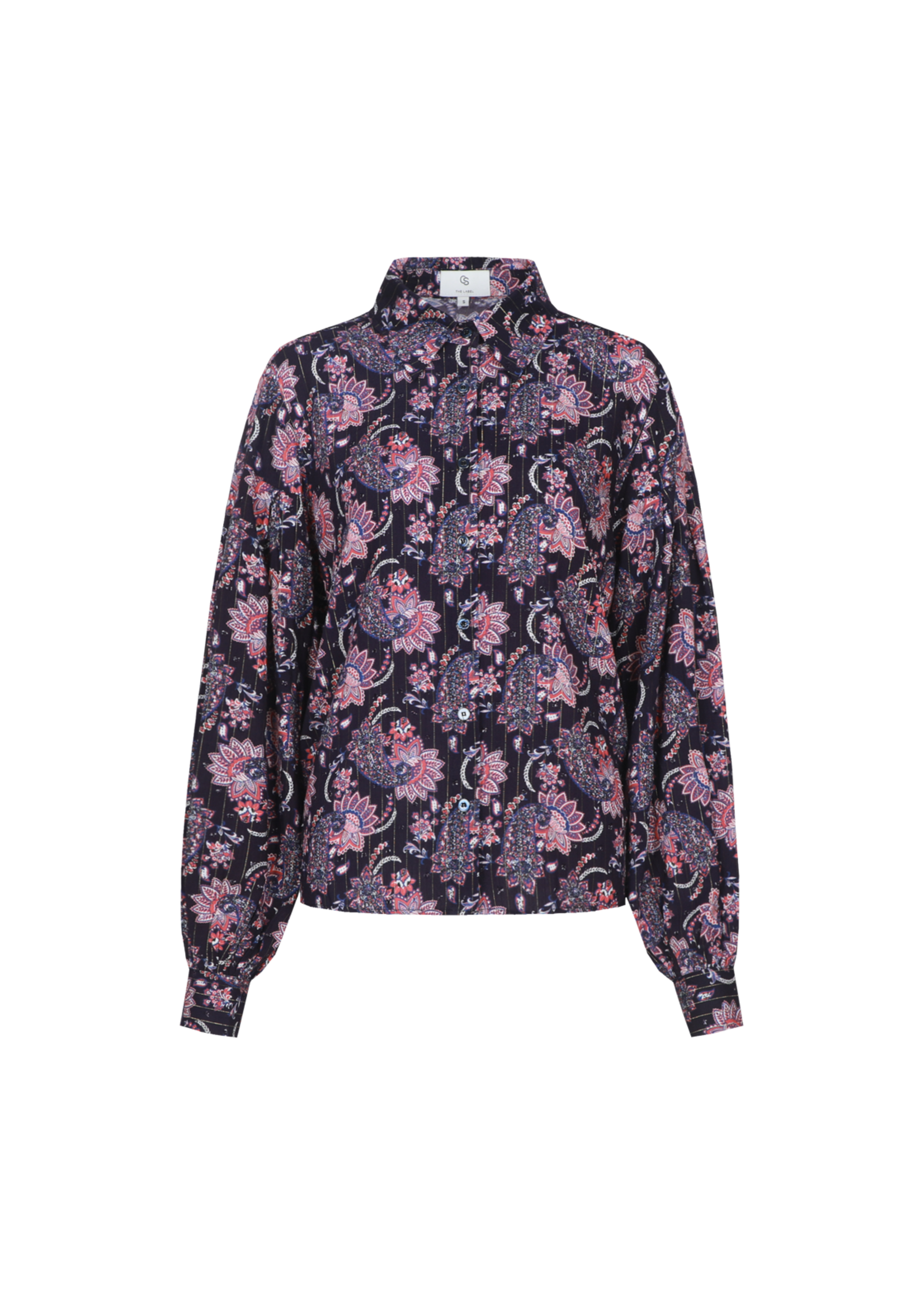 C&S The Label Lovely Blouse Eclipse/Cranberry
