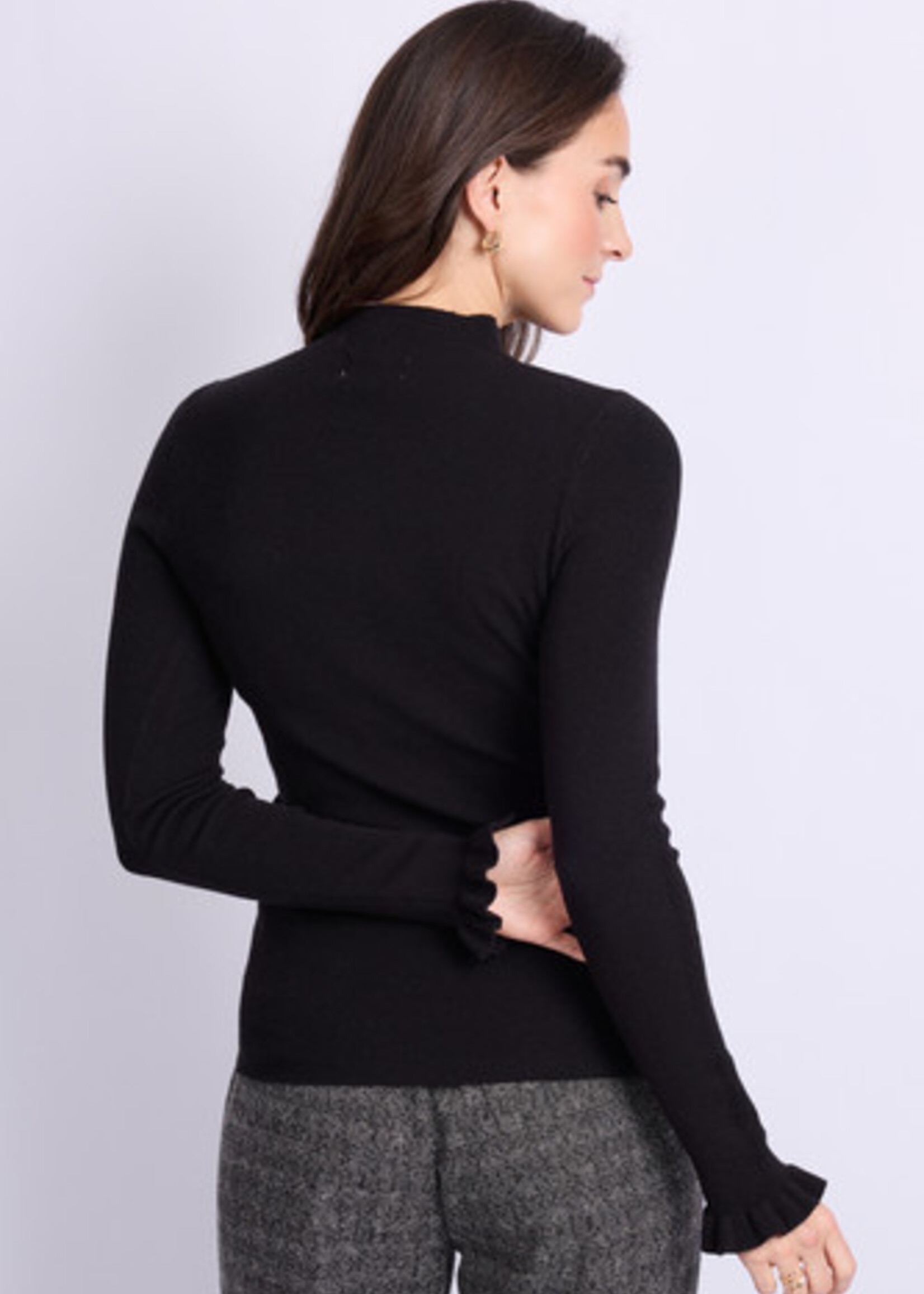 C&S The Label Astrid Knit Pullover Black