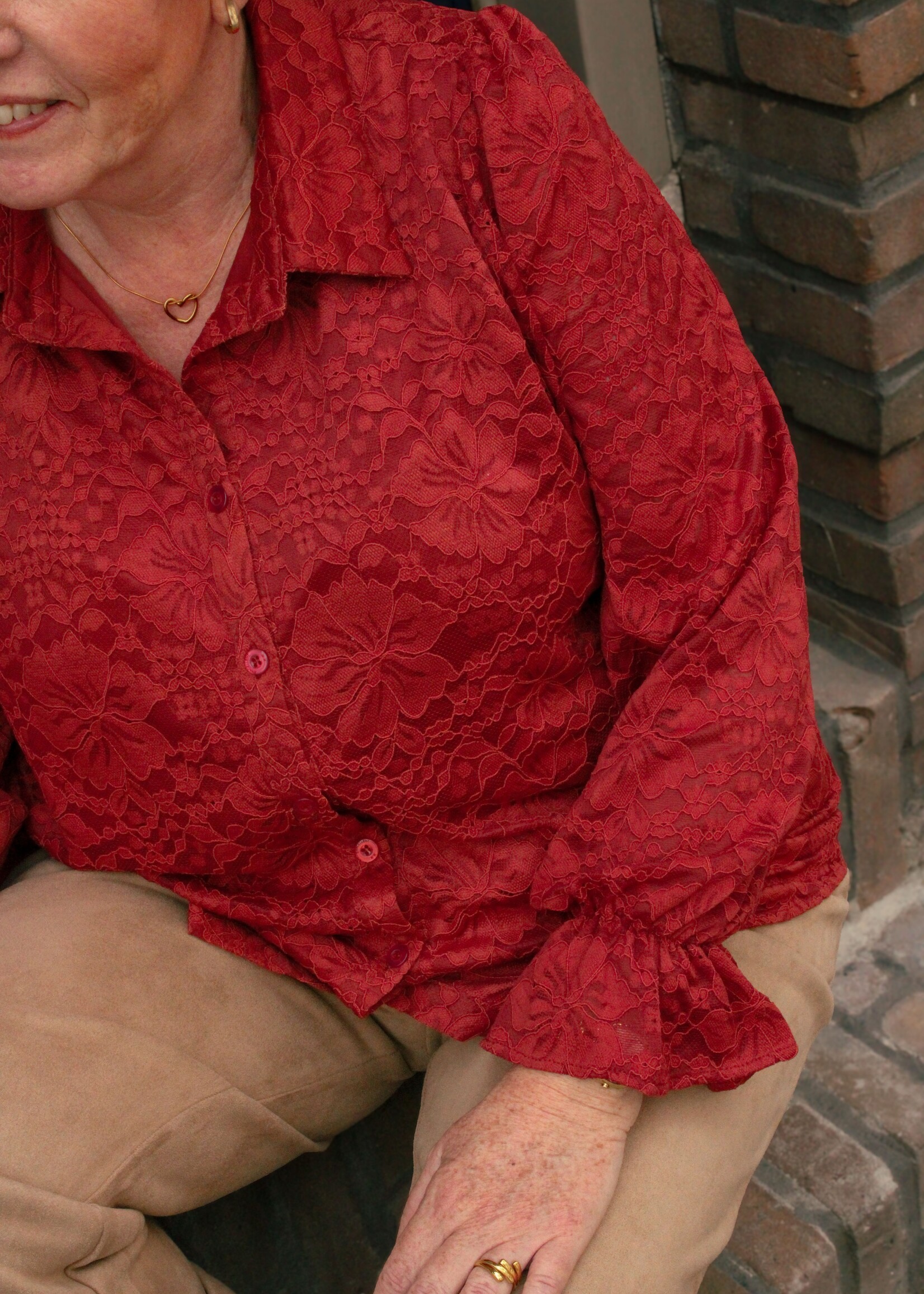 Exxcellent Valencia Blouse Burnt Henna