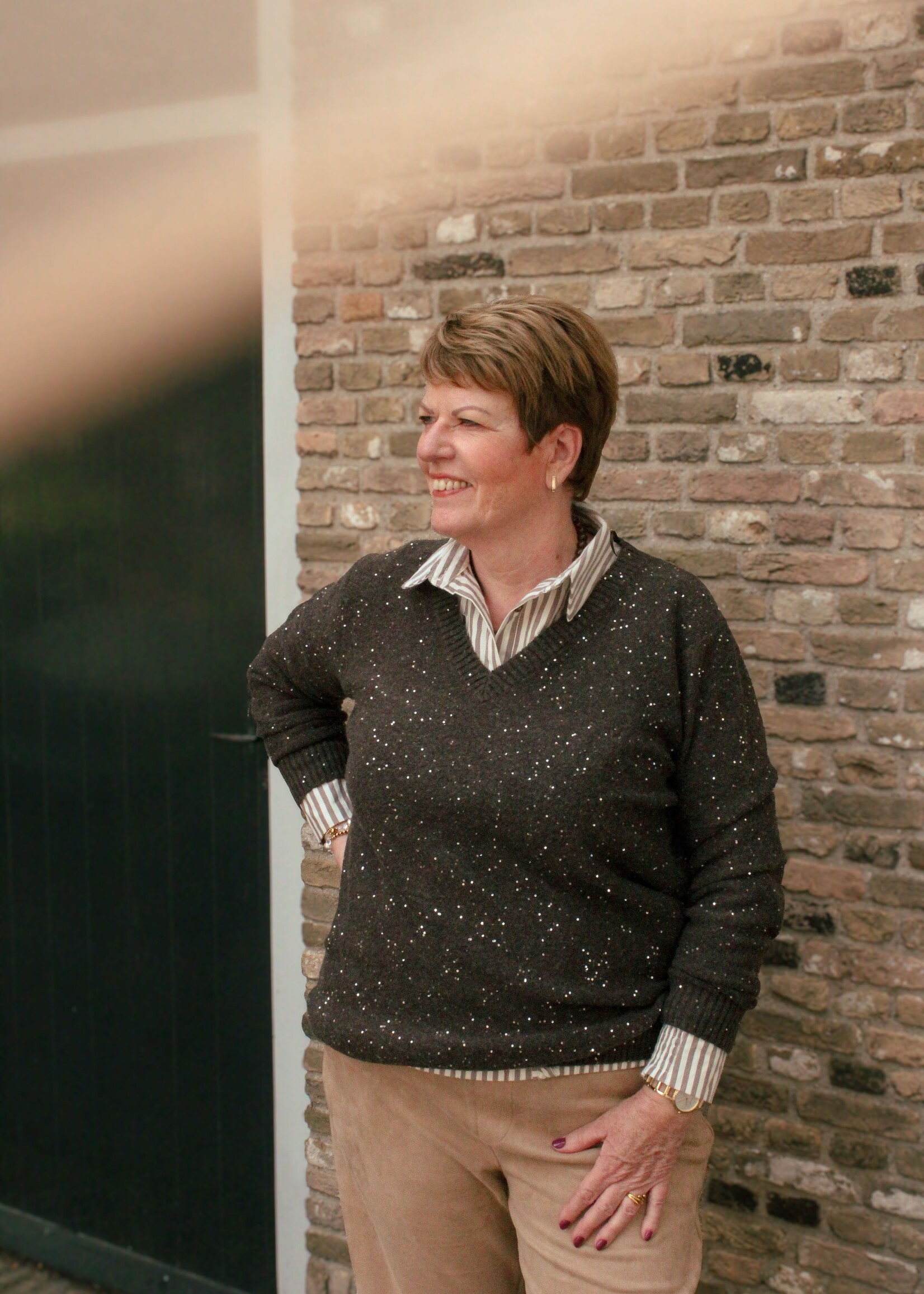 Exxcellent Mirabella Knit Pullover Dark Earth