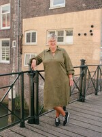 Exxcellent Maura Dress Dark Olive