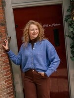 Maddie vestje gebreid Jeans