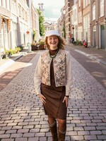 C&S The Label Joy Jacket Sand/Color Mix
