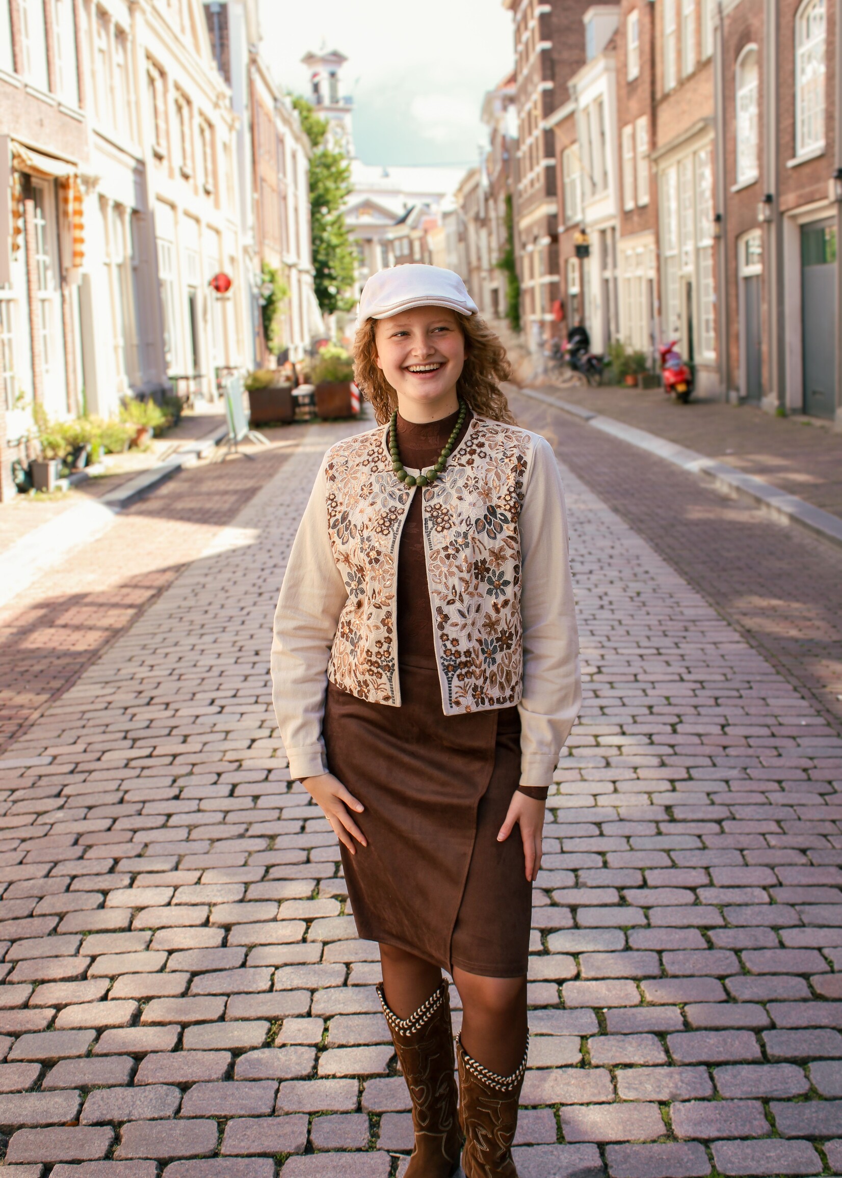 C&S The Label Joy Jacket Sand/Color Mix