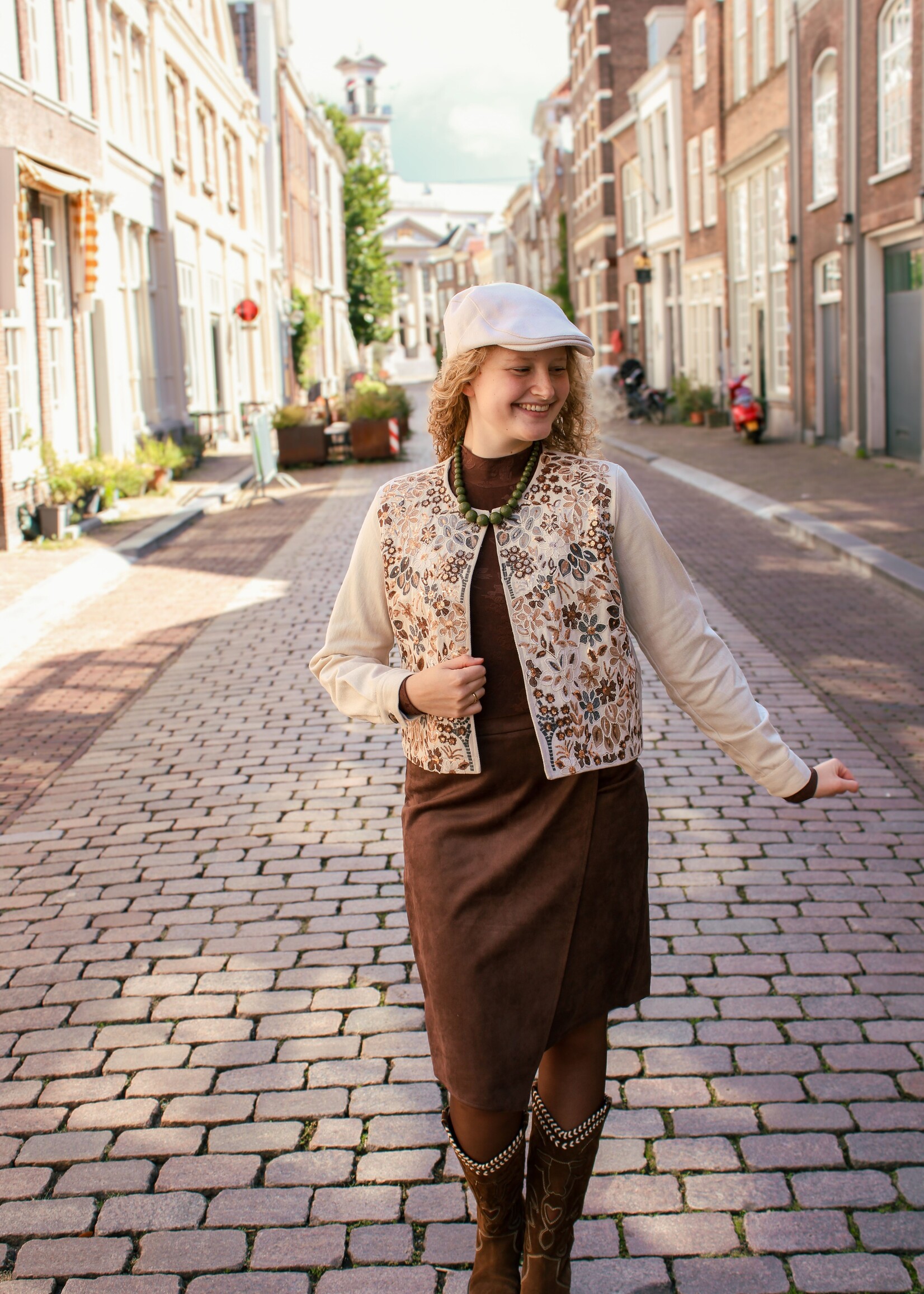 C&S The Label Joy Jacket Sand/Color Mix