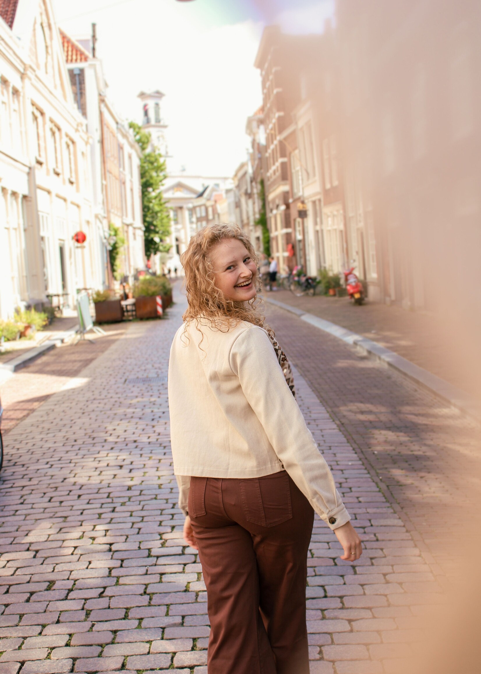 C&S The Label Joy Jacket Sand/Color Mix