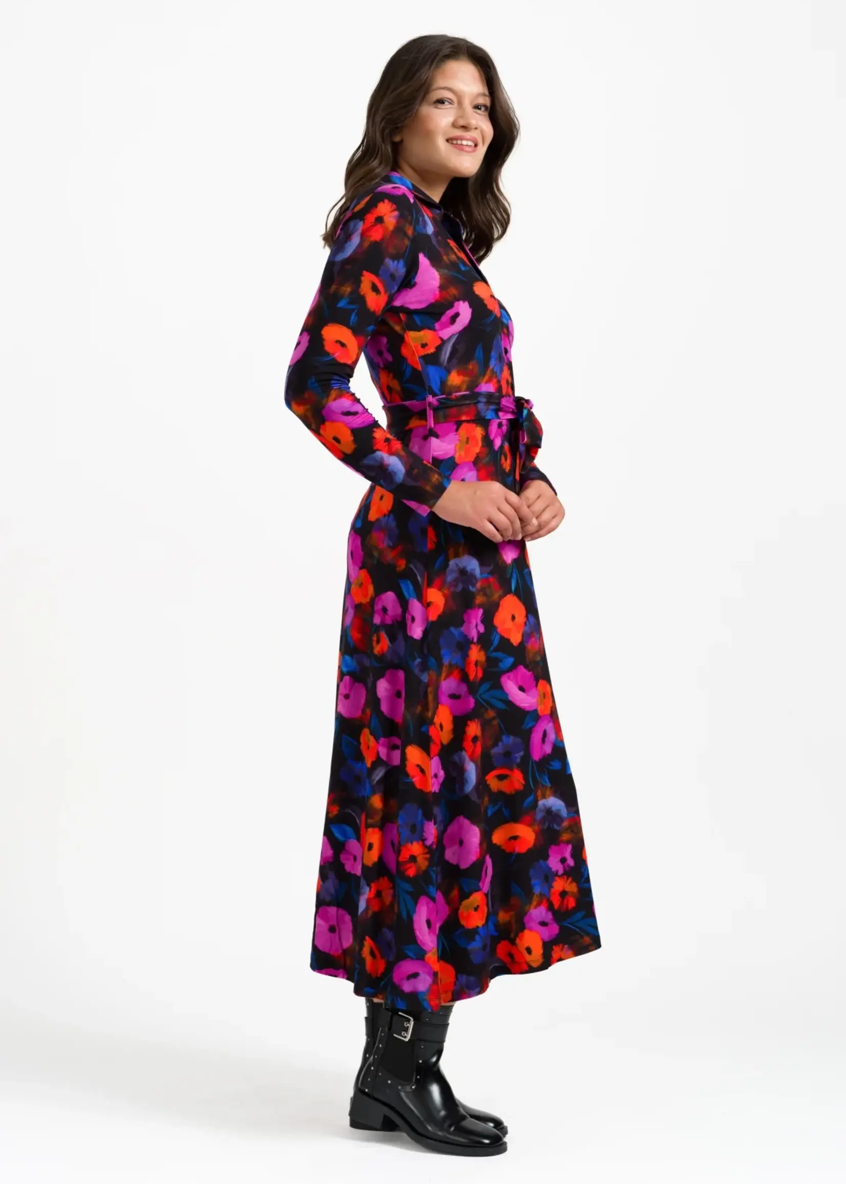 LaLamour Helena Dress Oopsie Daisy Moonless Night
